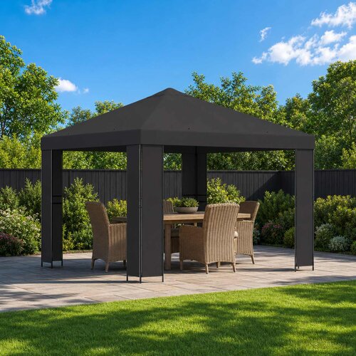 Gazebo 3 x 3 m Antracit Poliester i čelik 190 gsm Cijene