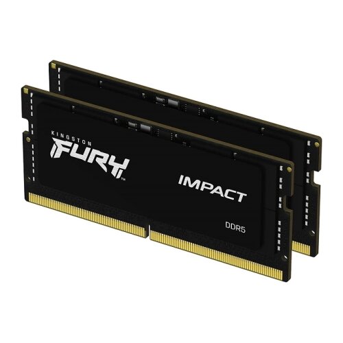 Kingston DDR5 32GB (2x16GB) SO-DIMM 5600MT/s [FURY IMPACT], Non-ECC Unbuffered, CL40 1.1V, 262-pin 1Rx8, Memory Kit Cene