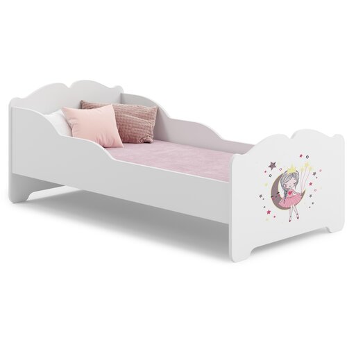 Kobi Furniture Anna - enojna postelja 140x70 z otroško grafiko z vzmetnico, (20630363) Cene