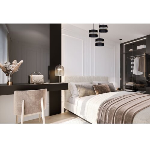  Luster na sajli CORAL 3xE27/60W/230V crna Slike