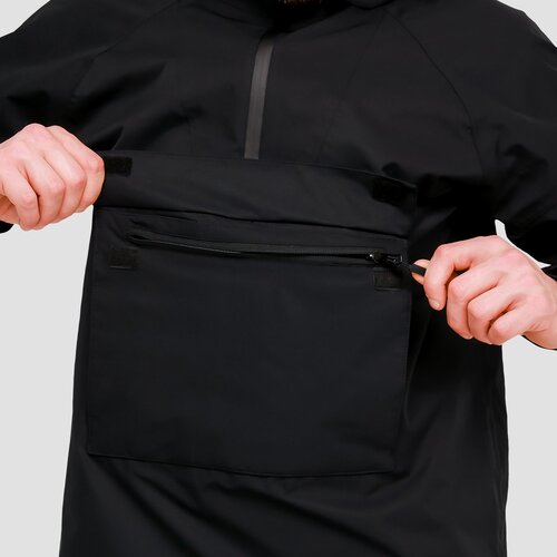 GymBeam Mu&amp;scaron;ka jakna za ki&amp;scaron;u Smock Black Slike