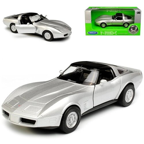  1982 Chevrolet Corvette Coupe silver 1:34 Cene