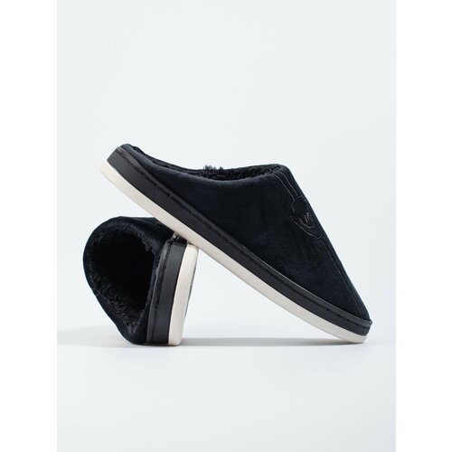 SHELOVET Men's soft black slippers Slike