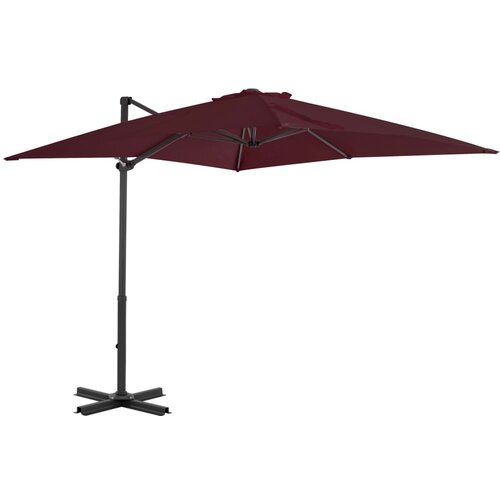  Konzolni suncobran s aluminijskom šipkom bordo 250 x 250 cm Cijene