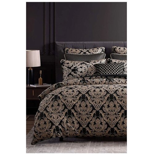 Mila Home Rjava posteljnina za zakonsko posteljo/podalj&amp;scaron;ana iz renforce bombaža z rjuho/4-delna 200x220 cm Damask &amp;ndash; Slike