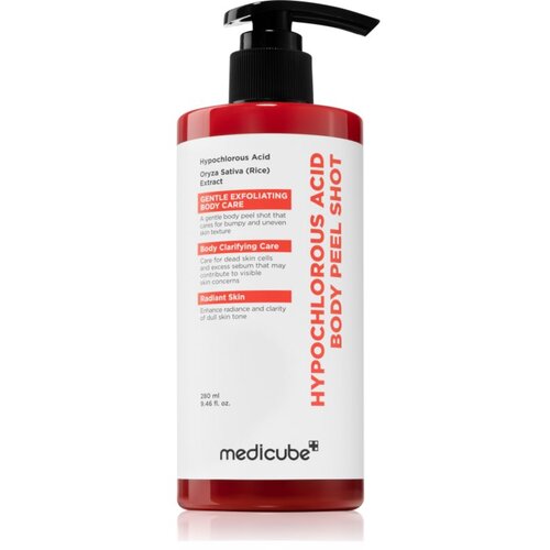 MEDICUBE Hypochlorous Acid Body Peel Shot posvjetljujući piling za tijelo s umirujućim djelovanjem 280 ml Cene
