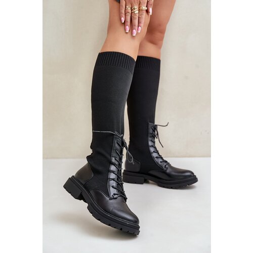 PH2 Slip-On Boots With Sock Shaft Black Iranel Slike