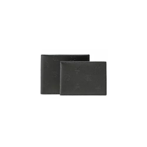 Calvin Klein Jeans Velika moška denarnica Monogram Soft Bifold+Card Aop K50K510438 Črna