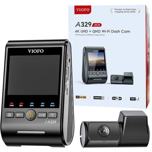 Viofo A329 2CH 4K 60FPS + 2K WiFi, GPS video recorder Slike