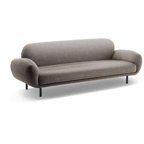 Micadoni Siva sedežna garnitura iz tkanine boucl&amp;eacute; 208 cm Poppy &amp;ndash; Slike