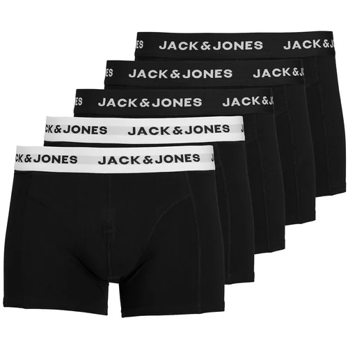 Jack & Jones Bokserice 'Solid' crna / bijela