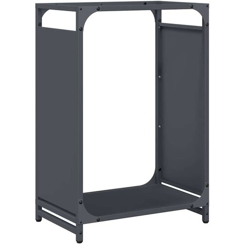VidaXL Stalak za drva antracit 44x28x65 cm hladno valjani čelik Slike