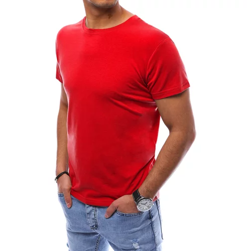 DStreet Men's monochrome T-shirt red