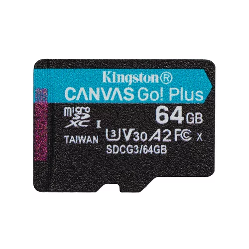 Kingston Canvas Go! Plus pomnilniška kartica microSD 64 GB