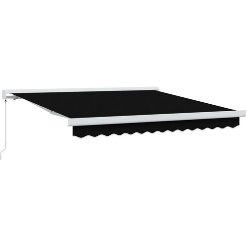  Skrovita tenda Crna 300 x 250 cm Tkanina i Metal Cijene