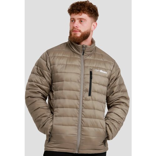 GymBeam Muška puffer jakna Vetiver/Black Cijene