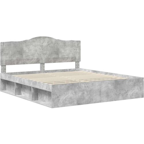  Okvir za krevet Beton 180 x 200 cm Čvrsto borovo drvo Slike