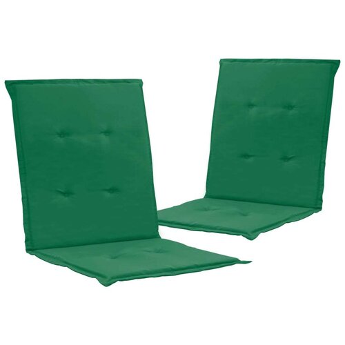  Jastuci za vrtne stolice 2 kom zeleni 100x50x3 cm od tkanine Slike