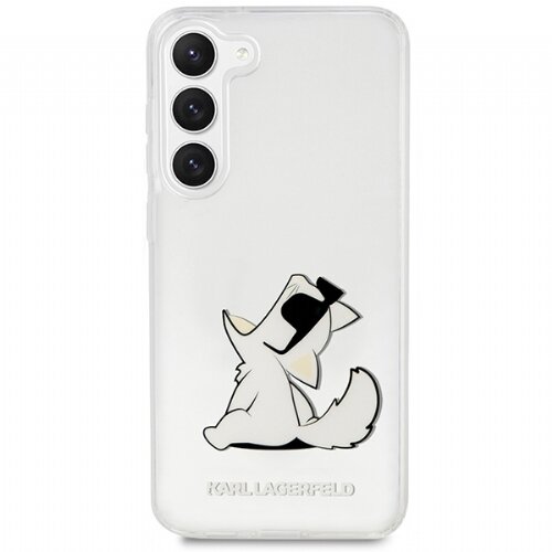 Karl Lagerfeld Originalen ovitek KLHCS23SSANKCPK za&amp;scaron;čita ovitek za Samsung Galaxy S23 5G prozoren - Choupette Fun Slike