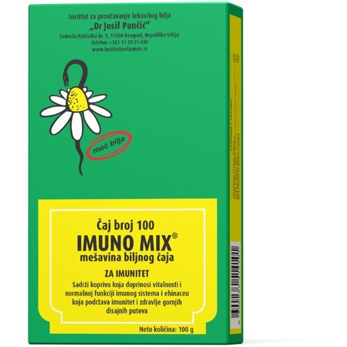 INSTITUT JOSIF PANČIĆ čaj 100 imuno mix, 100g Cene