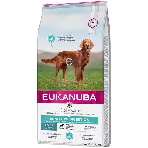 Eukanuba Daily Care Adult Sensitive Digestion - Varčno pakiranje: 2 x 12 kg Cijene