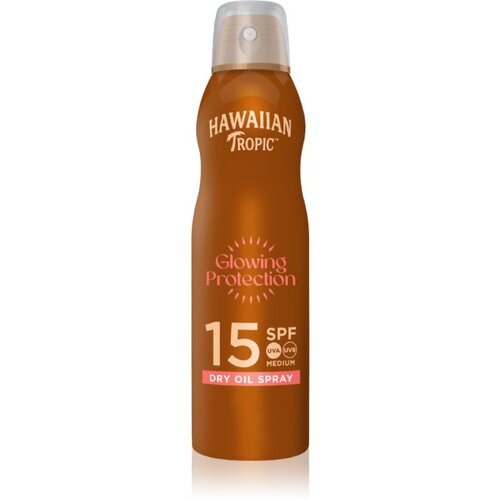 Hawaiian Tropic Glowing Protection Dry Oil Spray za&amp;scaron;titni sprej za sunčanje SPF 15 177 ml Slike