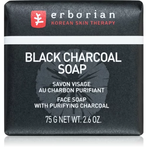 Erborian Black Charcoal čistilno milo za obraz z aktivnim ogljem 75 g
