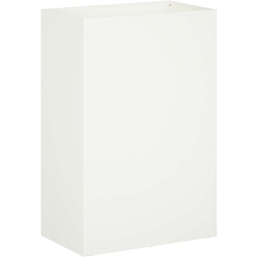  Vrtna saksija Bijela 50 x 30 x 75 cm Čelična vrata Slike