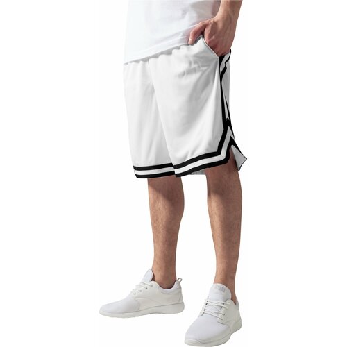 UC Men Stripes Mesh Shorts whtblkwht Cene