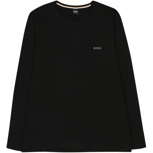 BOSS Orange Majica 'Mix&Match LS-Shirt R' crna / bijela