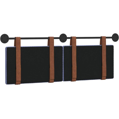  Držeće uzglavlje Zidne Traper plava 130 x 55 x 5 cm Antikni PU Slike