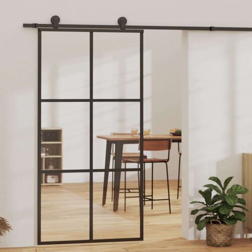  Klizna vrata od stakla ESG i aluminija 102 x 205 cm crna Cijene