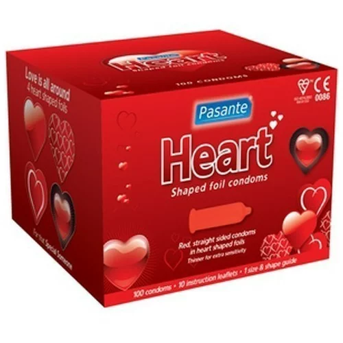 Pasante heart condoms 100pcs