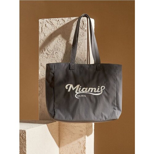 Sinsay Shopper torba s tekstom Miami Slike