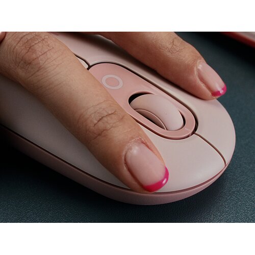 Logitech Brezžična mi&amp;scaron;ka POP s prilagodljivimi simboli emoji, roza Slike