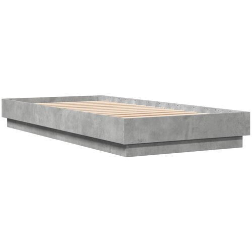 VidaXL Posteljni okvir betonsko siv 90x200 cm inženirski les, (21086309) Slike