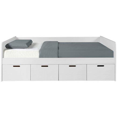 MID.YOU postelja s predalom 90,0 cm x 200,0 cm , bela Slike