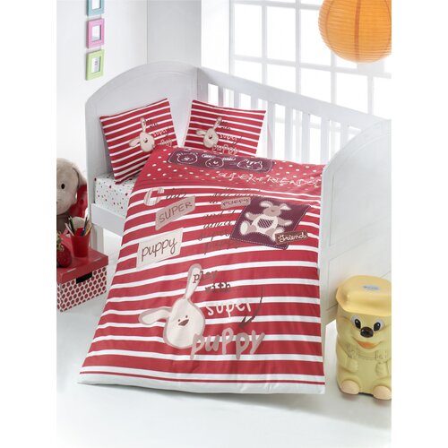 Lessentiel Maison posteljina za bebe Friends , 100x150cm, Crvena Cene