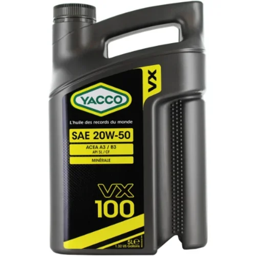 Yacco motorno olje VX 100 20W-50, 5L