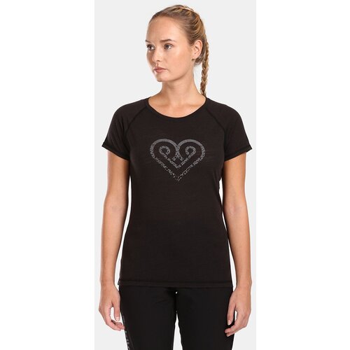 Kilpi Women's Merino Wool T-Shirt ZARJA-W Black Cene