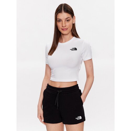 The North Face Majica NF0A55AO Bela Cropped Fit Slike