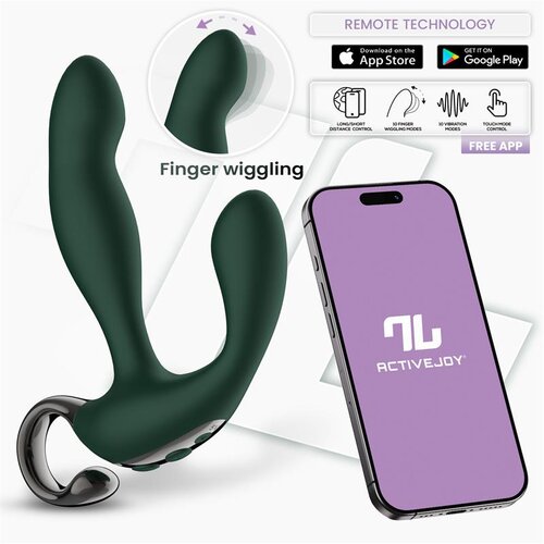 INTOYOU App Series Prostate Massager with Finger Wiggling &amp;amp; App Green Slike