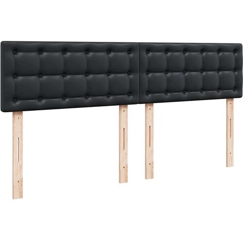 VidaXL otomanski okvir kreveta s madracem crni 180x200cm umjetna koža Slike