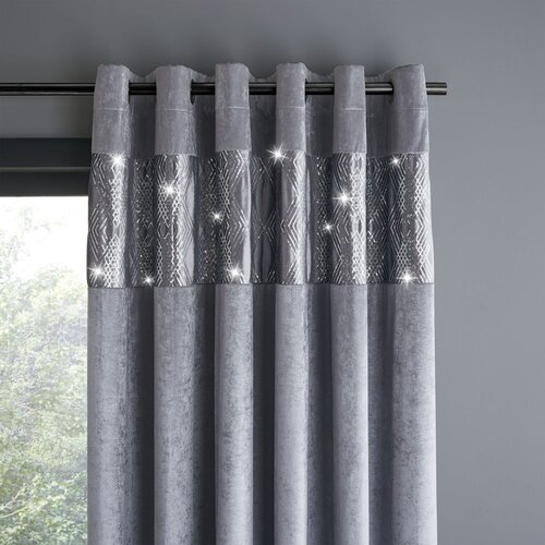 Catherine Lansfield Sive zavese v kompletu 2 ks 117x229 cm Glamour – Cene
