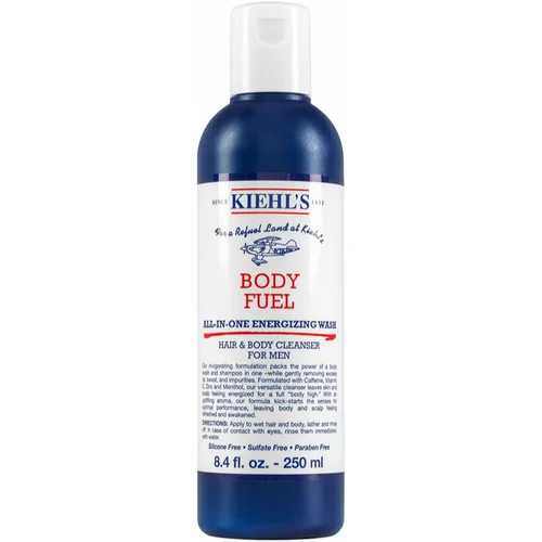 Kiehls Men Body Fuel Wash šampon in gel za prhanje za vse tipe kože, vključno z občutljivo kožo za moške 250 ml