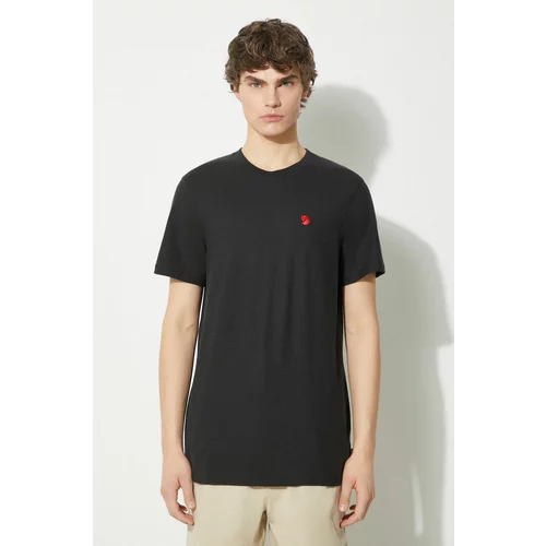 Fjallraven Majica kratkih rukava Hemp Blend T-shirt M za muškarce, boja: crna, s aplikacijom, F12600215.550