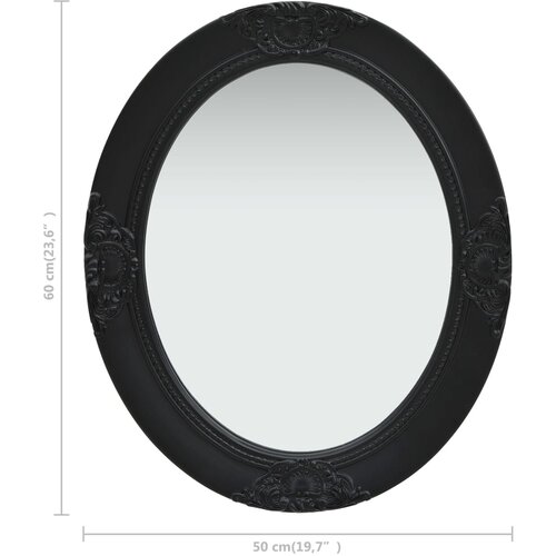  Zidno ogledalo u baroknom stilu 50 x 60 cm crno Slike