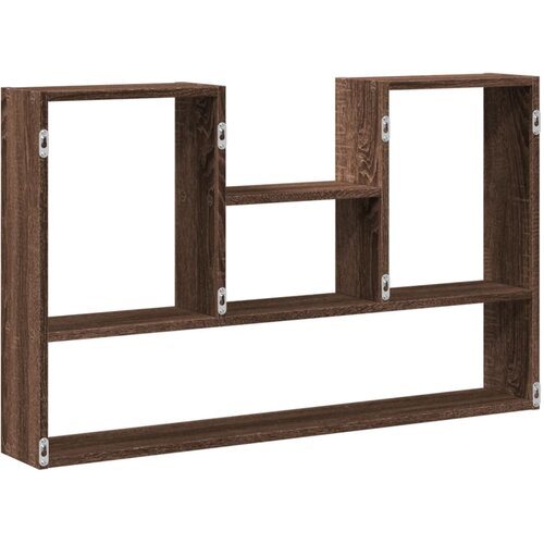  Zidna polica boja smeđeg hrasta 99x15x60 cm konstruirano drvo Slike
