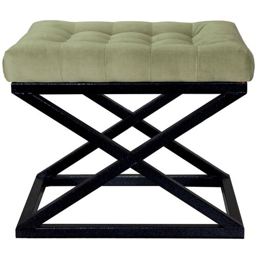 Atelier Del Sofa Capraz - Black, Light Grey BlackGreen Pouffe Cene