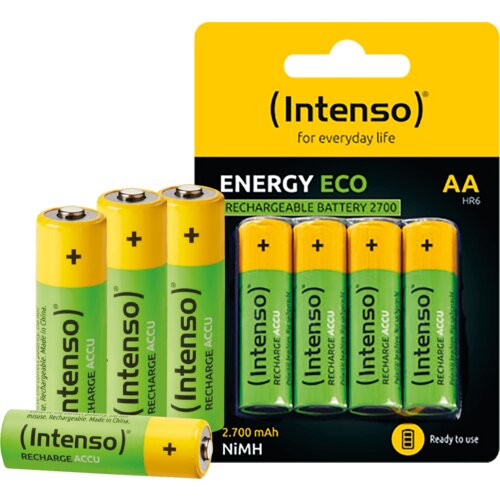 Intenso AA / HR6, 2700 mAh, Energy Eco 4 komada - AA / HR6/2700 punjiva baterija Slike